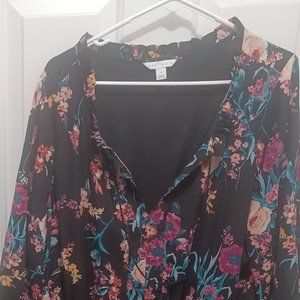 Floral print maxi dress